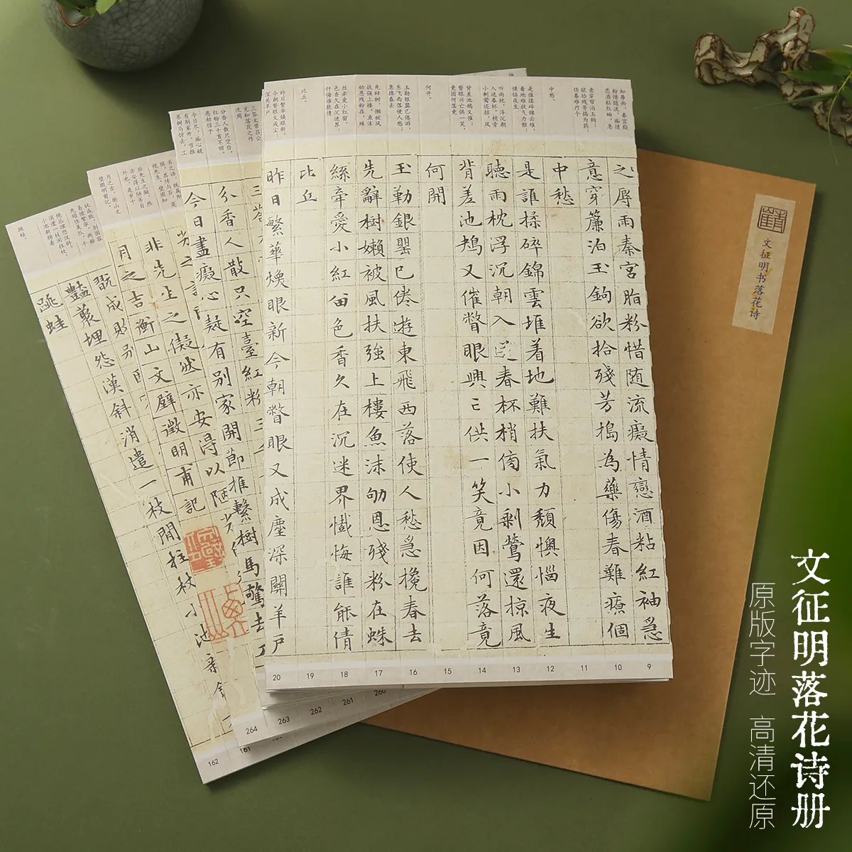 青崖书院文征明落花诗册古帖字帖实拍